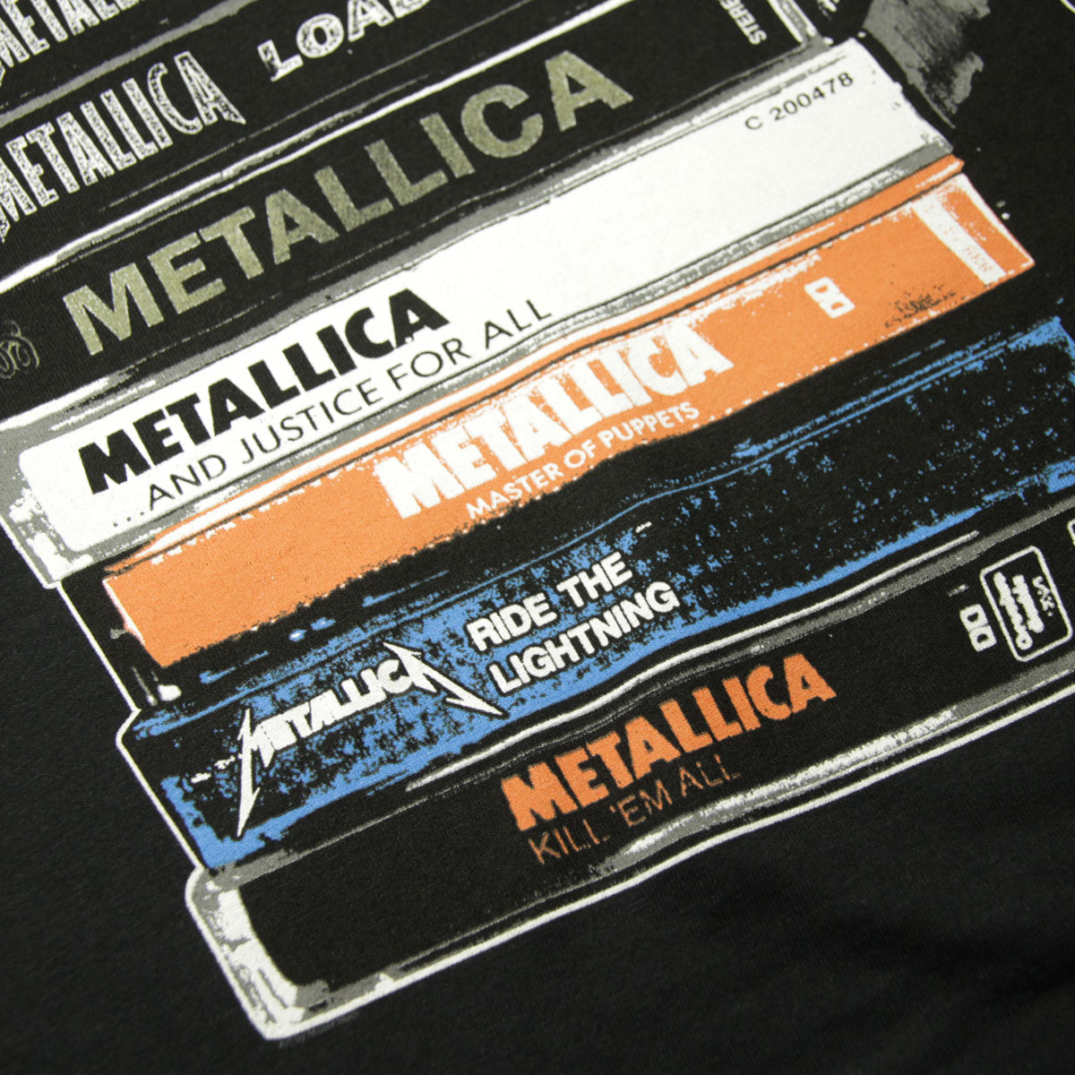 �ߥ塼���å��ƥ� ��� �Х��T����� ������ MUSIC TEE ���å�T����� �᥿�ꥫ �����åȥơ��� METALLICA CASSETTE MUSIC TEE