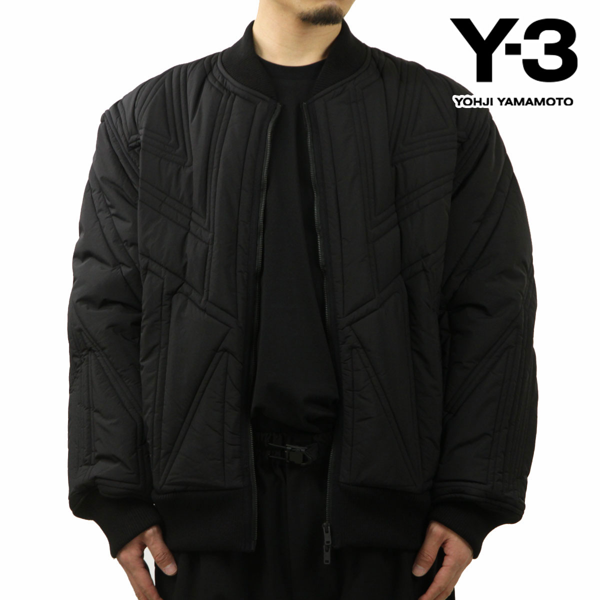 磻꡼  MA-1  Y-3  ܥС㥱å QUILTED BOMBER JACKET IL2059 BLACK