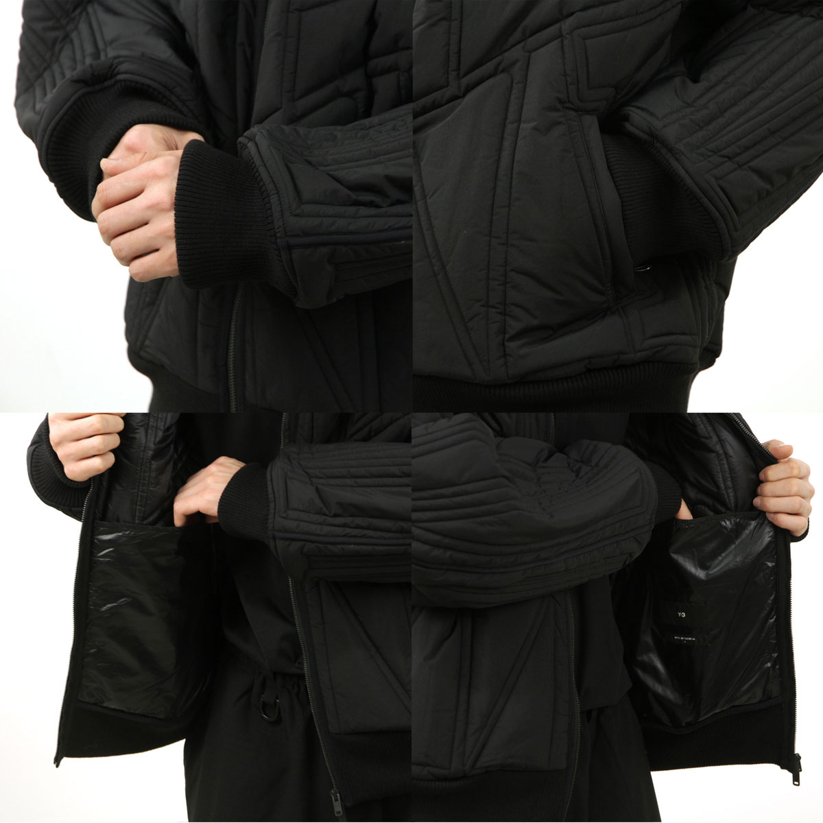 磻꡼  MA-1  Y-3  ܥС㥱å QUILTED BOMBER JACKET IL2059 BLACK
