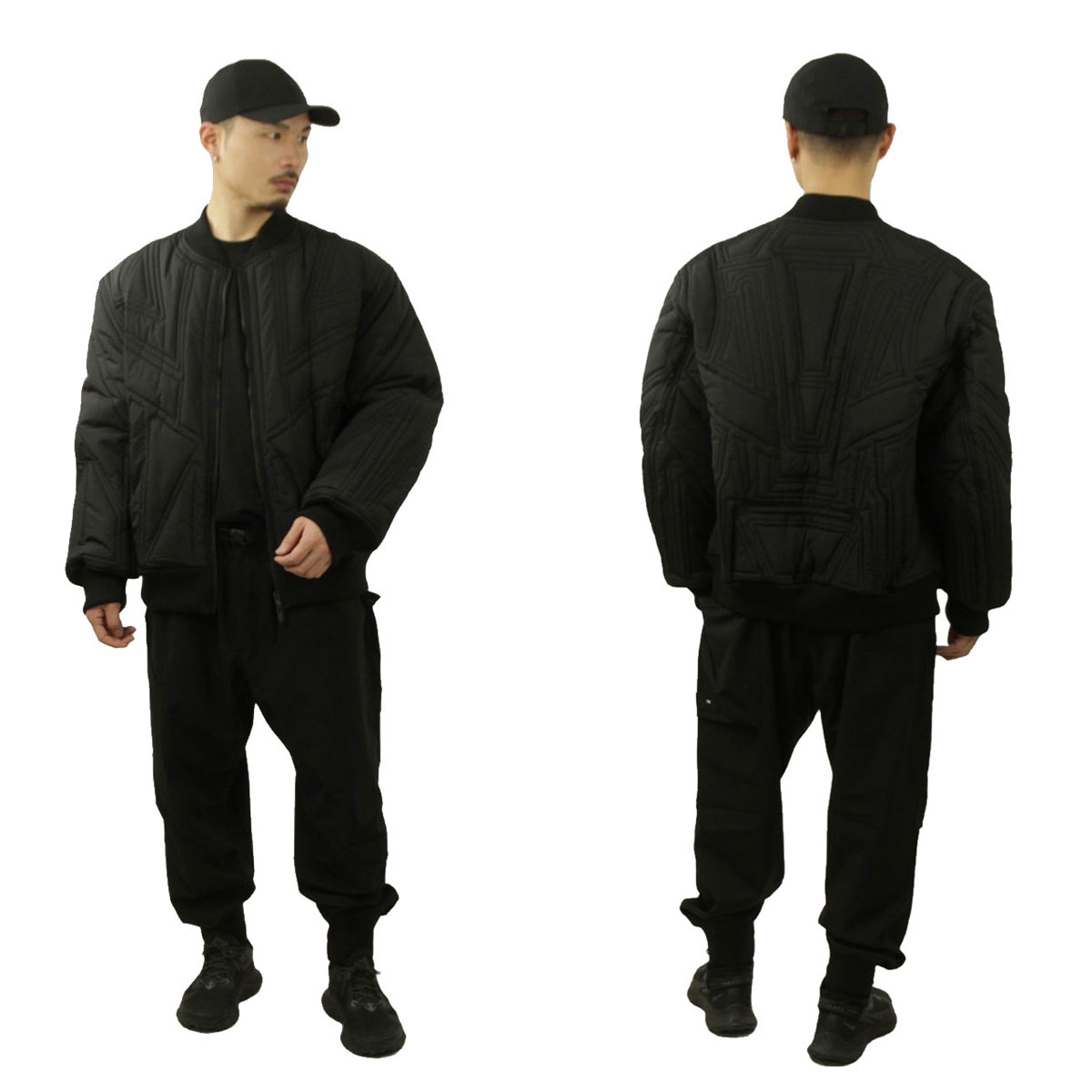 磻꡼  MA-1  Y-3  ܥС㥱å QUILTED BOMBER JACKET IL2059 BLACK