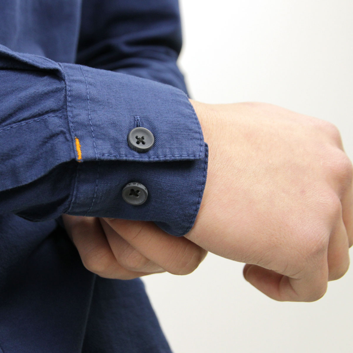 ̡ǥ   Ź Nudie Jeans Ĺµ  HENRY LONG SLEEVE SHIRT ODEN BLUE C28 140426 A62B B1C C1D D6E E07F