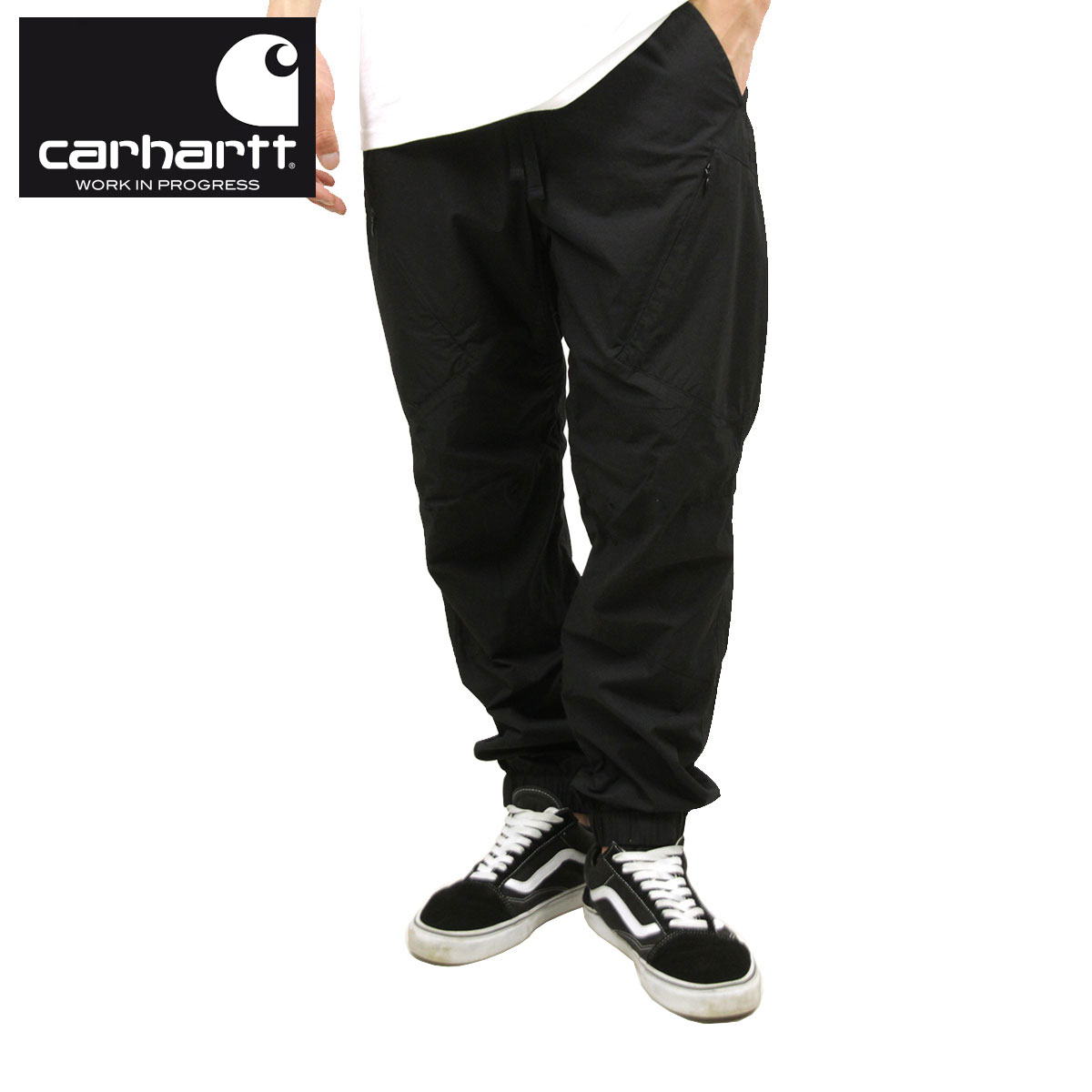 ϡ ѥ  Ź CARHARTT WIP Υѥ ܥȥॹ COLTER RELAXED LOOSE FIT PANT BLACK/WHITE I027594 89 AB0B B1C C2D D2E E13F