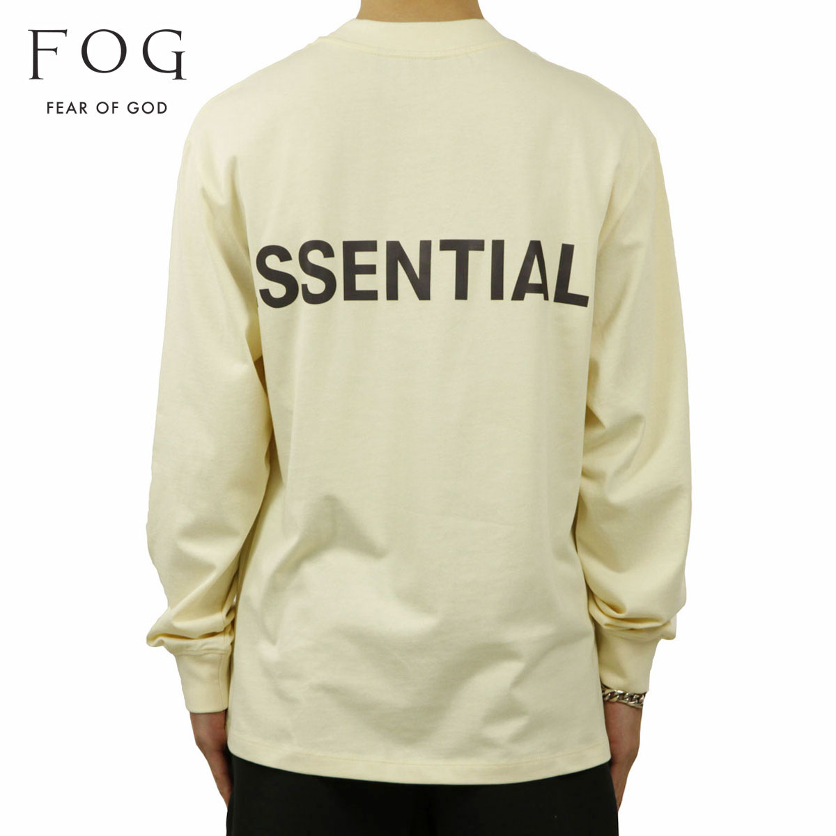 �ե������֥��å� fog essentials T����� ��� ������ FEAR OF GOD ���å��󥷥�륺 ĹµT����� �Хå��ץ��� ���� FOG - FEAR OF GOD ESSENTIALS 3M LOGO LONG SLEEVE BOXY T-SHIRT BUTTER CREAM AA5B B1C C1D D2E E18