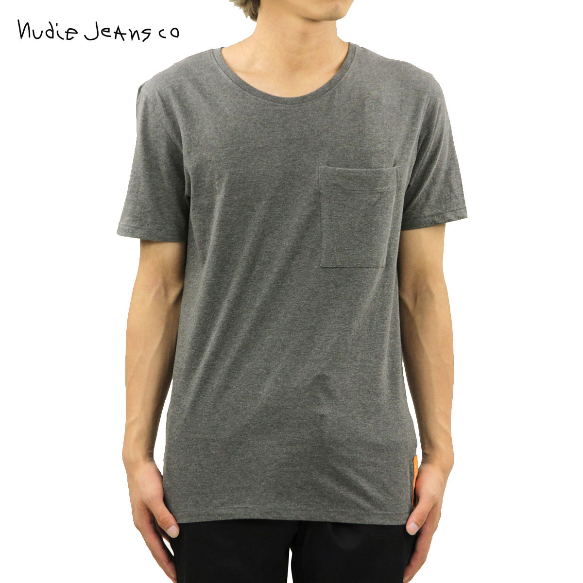 ̡ǥ Nudie Jeans Ź  ȾµݥåT Pocket Tee Grey 131309 A62B B1C C1D D1E E02F