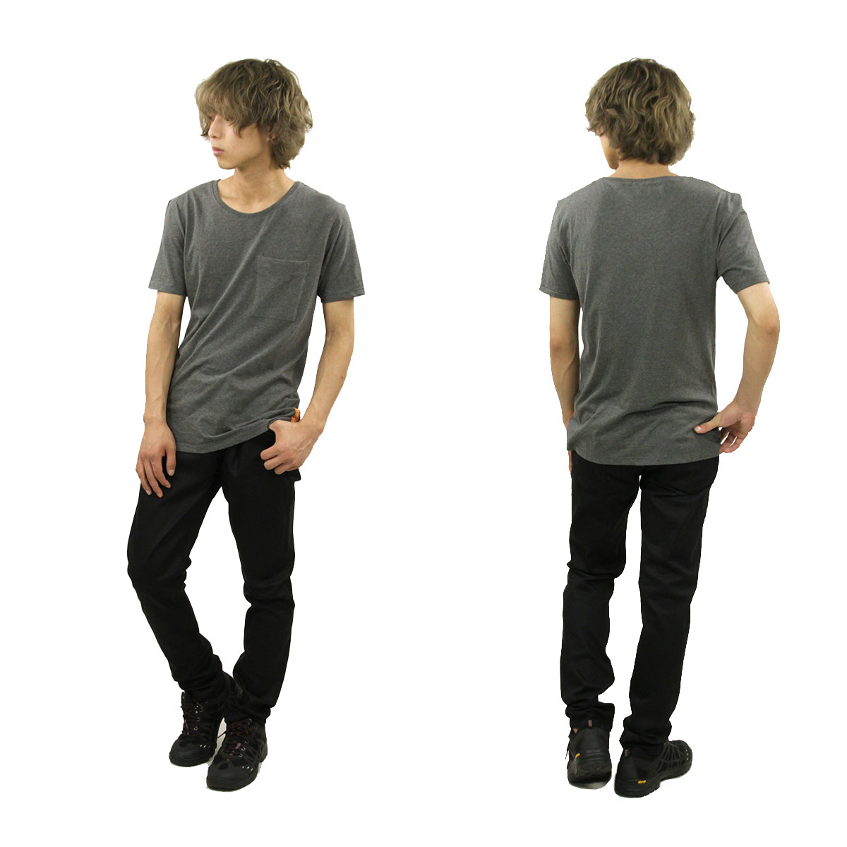 ̡ǥ Nudie Jeans Ź  ȾµݥåT Pocket Tee Grey 131309 A62B B1C C1D D1E E02F