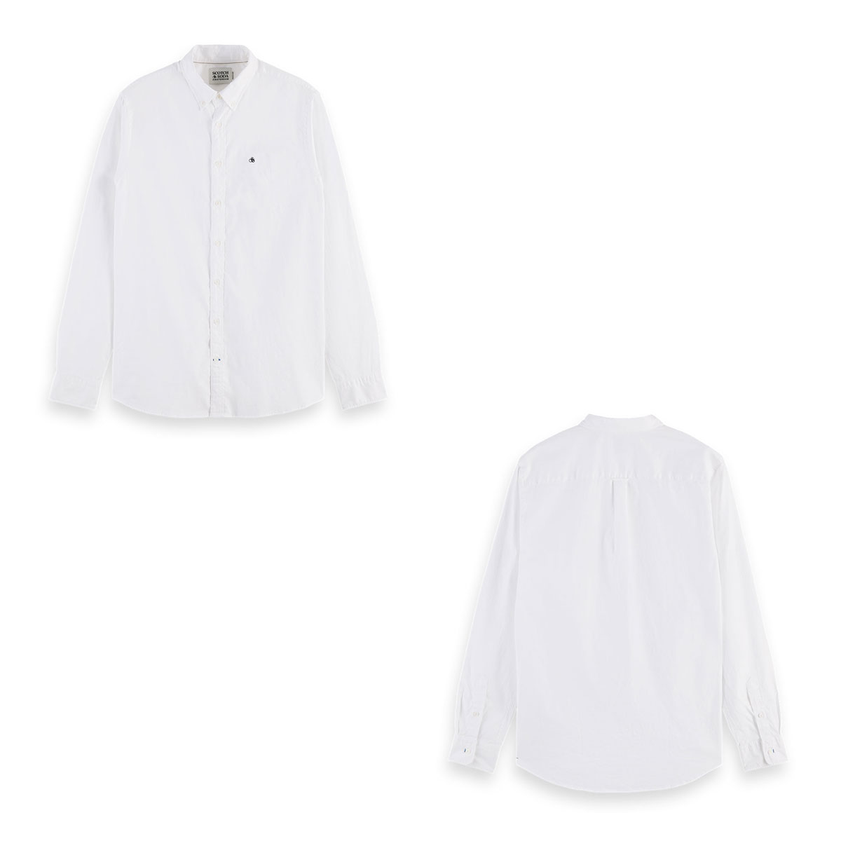 �����å�����ɥ����� ����� ��� ��������Ź SCOTCH��SODA Ĺµ����� �ܥ�������󥷥�� BASIC OXFORD ORGANIC COTTON REGULAR FIT SHIRT 165315 0006 51450 00 WHITE A39B B1C C1D D6E E01F