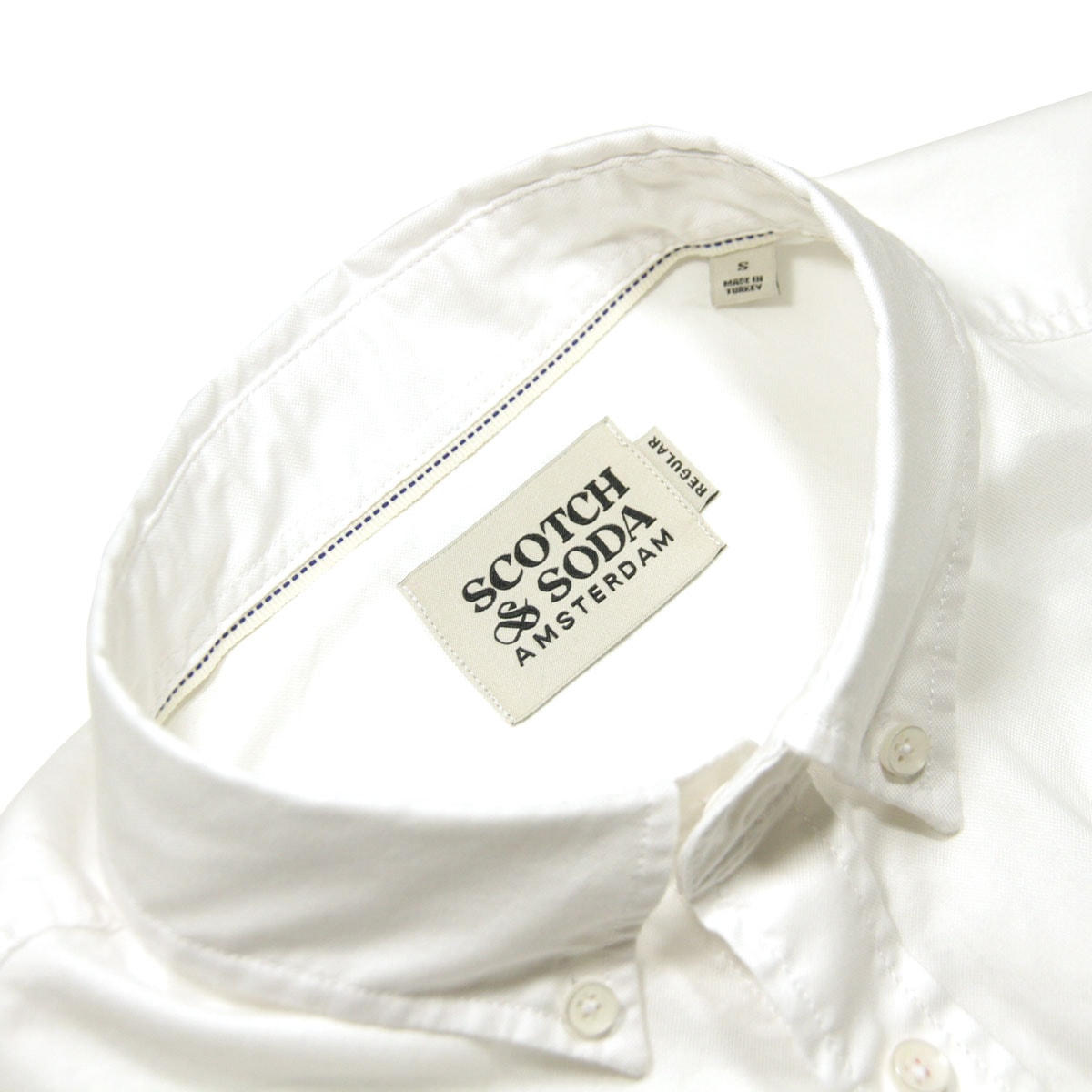 �����å�����ɥ����� ����� ��� ��������Ź SCOTCH��SODA Ĺµ����� �ܥ�������󥷥�� BASIC OXFORD ORGANIC COTTON REGULAR FIT SHIRT 165315 0006 51450 00 WHITE A39B B1C C1D D6E E01F