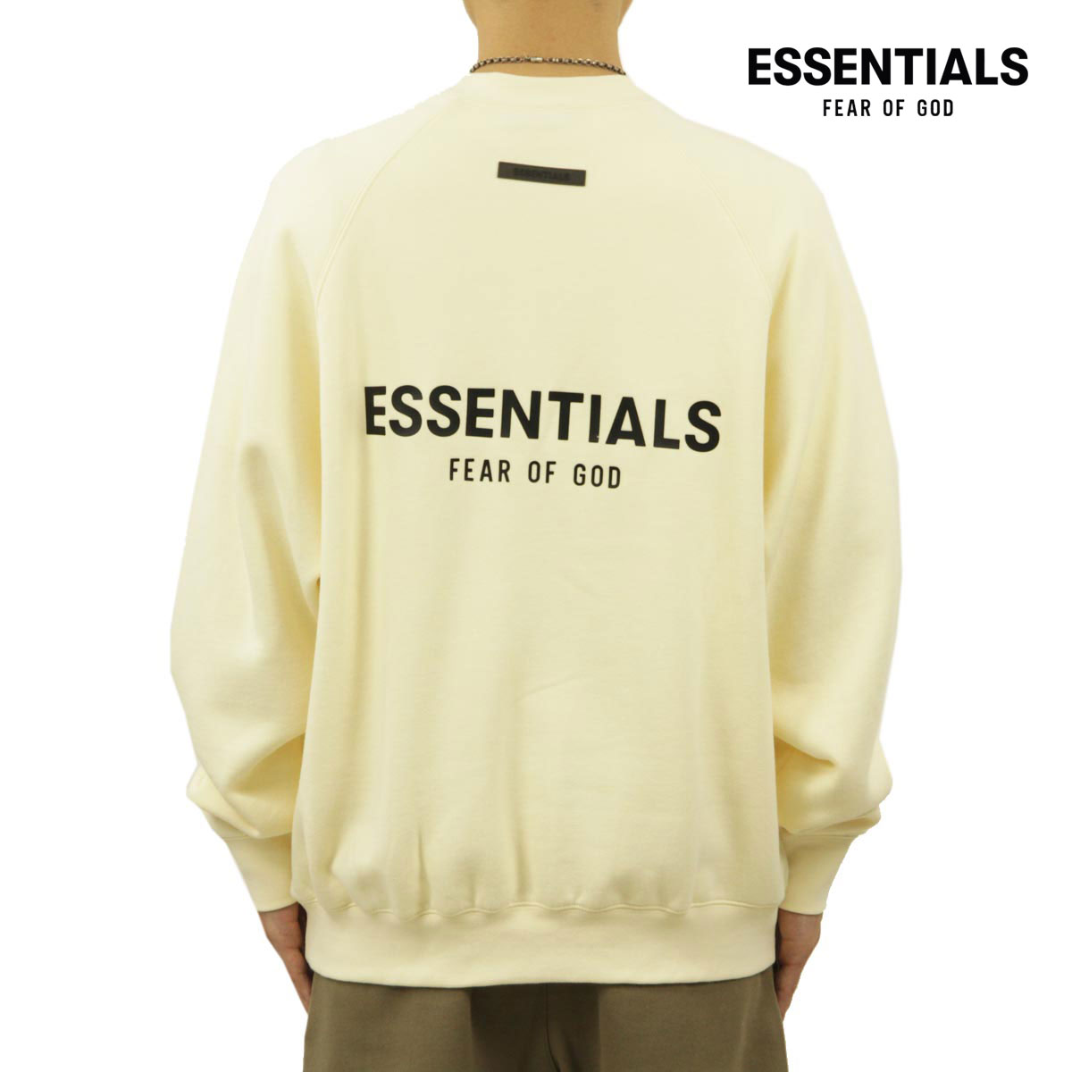 �ե������֥��å� fog essentials �������å� ��� ������ FEAR OF GOD ���å��󥷥�륺 ���� ���롼�ͥå� �ȥ졼�ʡ� FOG - FEAR OF GOD ESSENTIALS LOGO CREW SWEAT FLEECE SHIRTS CREAM AA5B B1C C1D D5E E18F