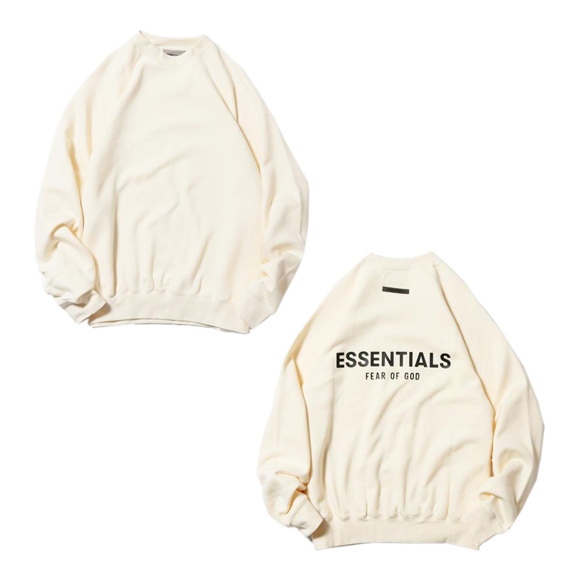 �ե������֥��å� fog essentials �������å� ��� ������ FEAR OF GOD ���å��󥷥�륺 ���� ���롼�ͥå� �ȥ졼�ʡ� FOG - FEAR OF GOD ESSENTIALS LOGO CREW SWEAT FLEECE SHIRTS CREAM AA5B B1C C1D D5E E18F