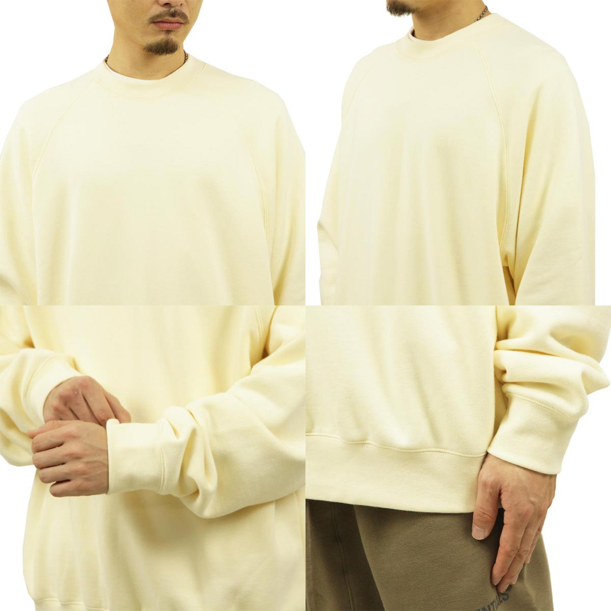 �ե������֥��å� fog essentials �������å� ��� ������ FEAR OF GOD ���å��󥷥�륺 ���� ���롼�ͥå� �ȥ졼�ʡ� FOG - FEAR OF GOD ESSENTIALS LOGO CREW SWEAT FLEECE SHIRTS CREAM AA5B B1C C1D D5E E18F