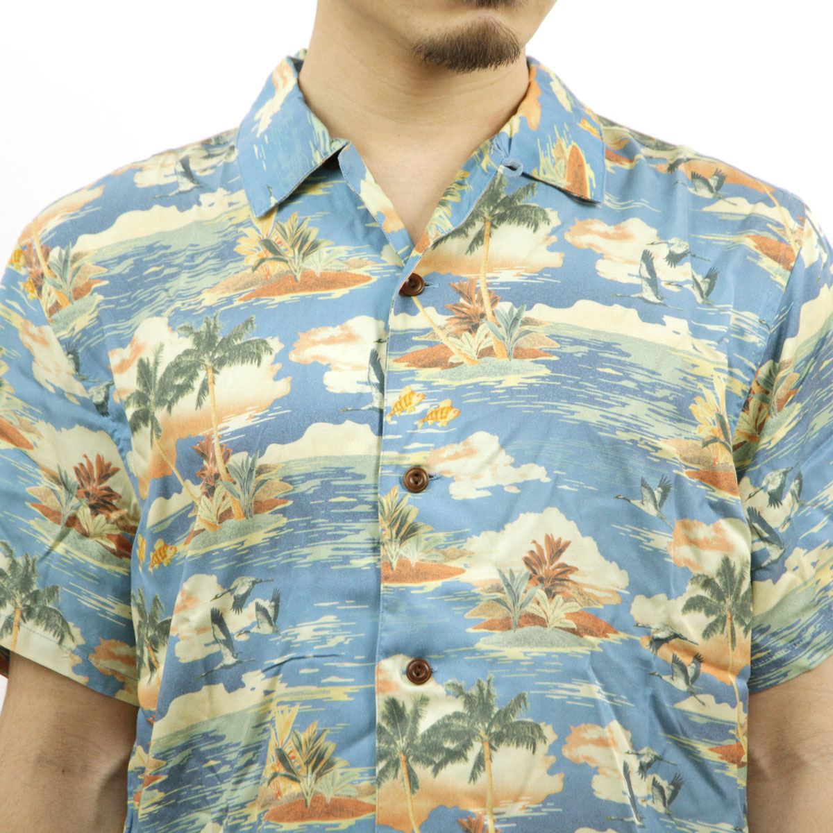 ̡ǥ  ϥ Ź Nudie Jeans Ⱦµ ߥ 奢 ARVID HAWAII ALOHA SHIRT C48 140792 A62B B1C C1D D6E E07F