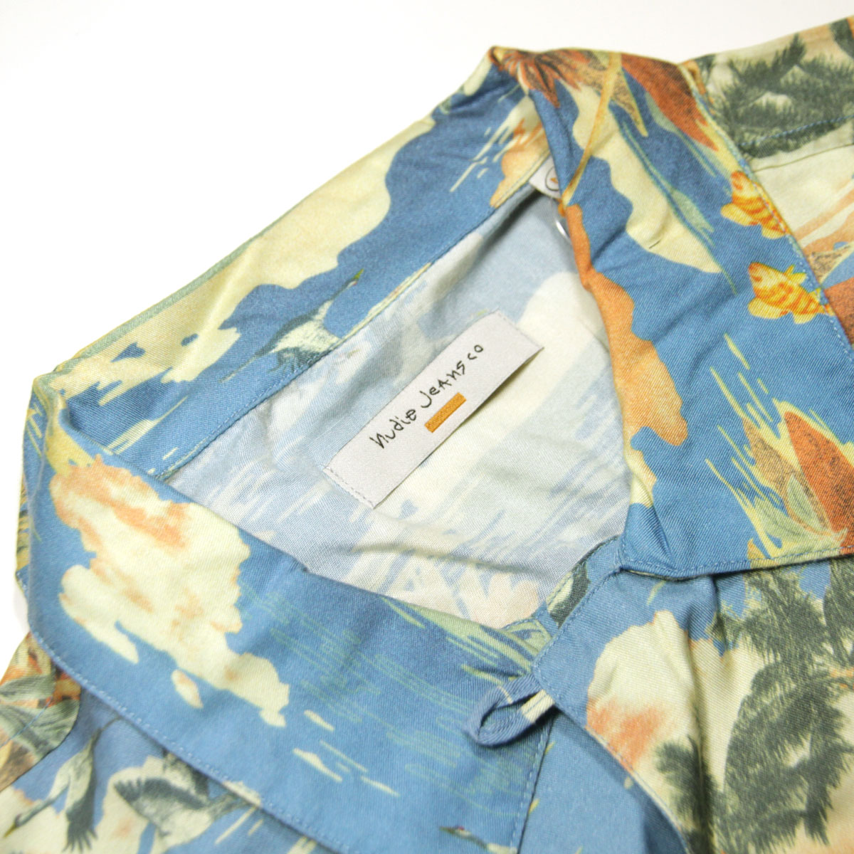 �̡��ǥ��������� ��� �����ϥ���� ��������Ź Nudie Jeans Ⱦµ ���ߥ���� �����奢�� ARVID HAWAII ALOHA SHIRT C48 140792 A62B B1C C1D D6E E07F