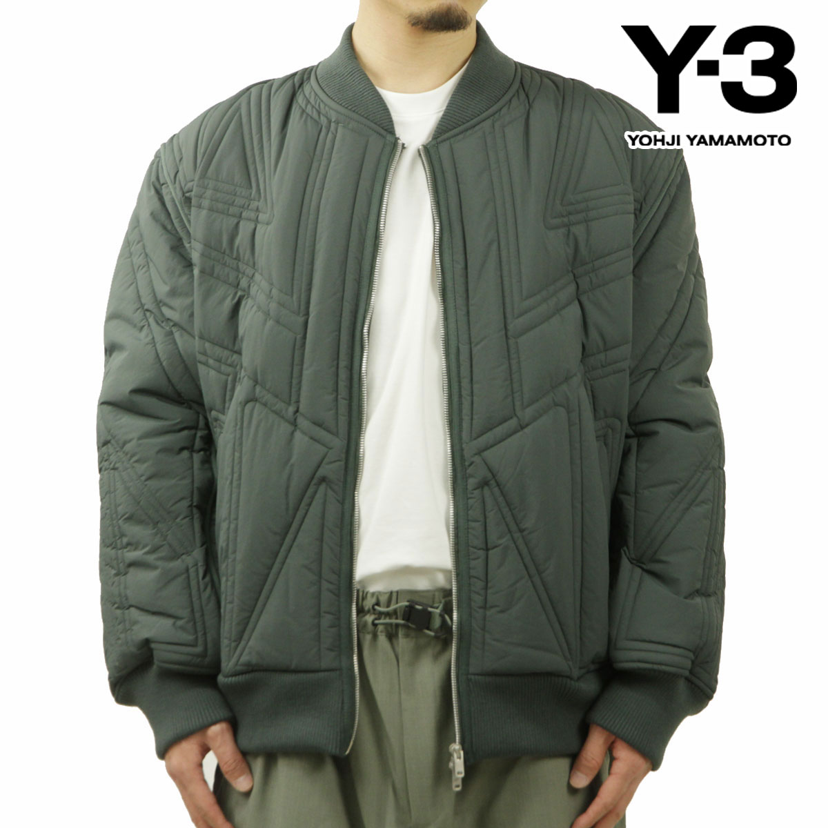 磻꡼  MA-1  Y-3  ܥС㥱å QUILTED BOMBER JACKET IP7936 UTILITY IVY
