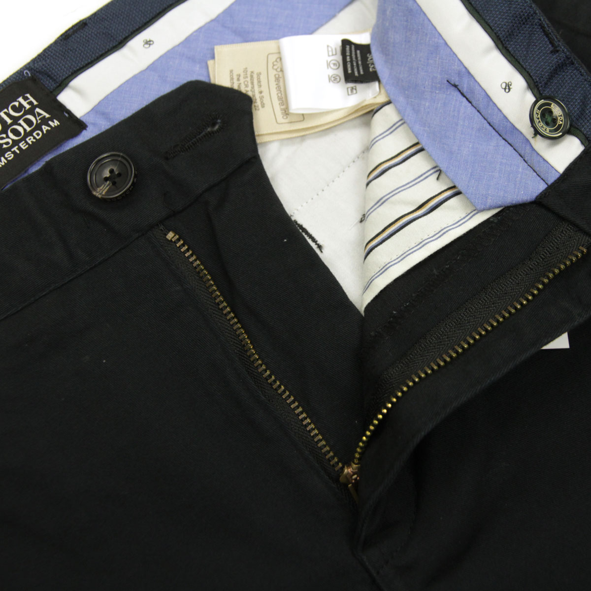 �����å�����ɥ����� ��� ���Υѥ� ��������Ź SCOTCH&SODA ���󥰥ѥ�� �ܥȥॹ CORE STUART STRETCH COTTON PANTS M 179178 0008 31502 08 BLACK A39B B1C C2D D2E E13F