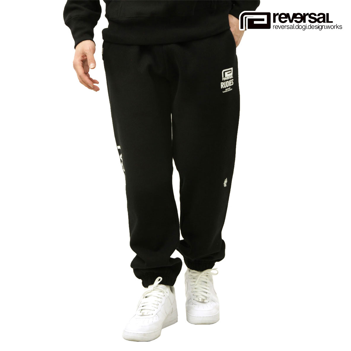 ��С����� ��� �������åȥѥ�� ��������Ź REVERSAL �롼�ǥ����� �ܥȥॹ ���󥰥ѥ�� RUDIE'S x reversal SWEAT PANTS �̎ގ׎��� rvrud402 BK BLACK A06B B1C C2D D6E E13F