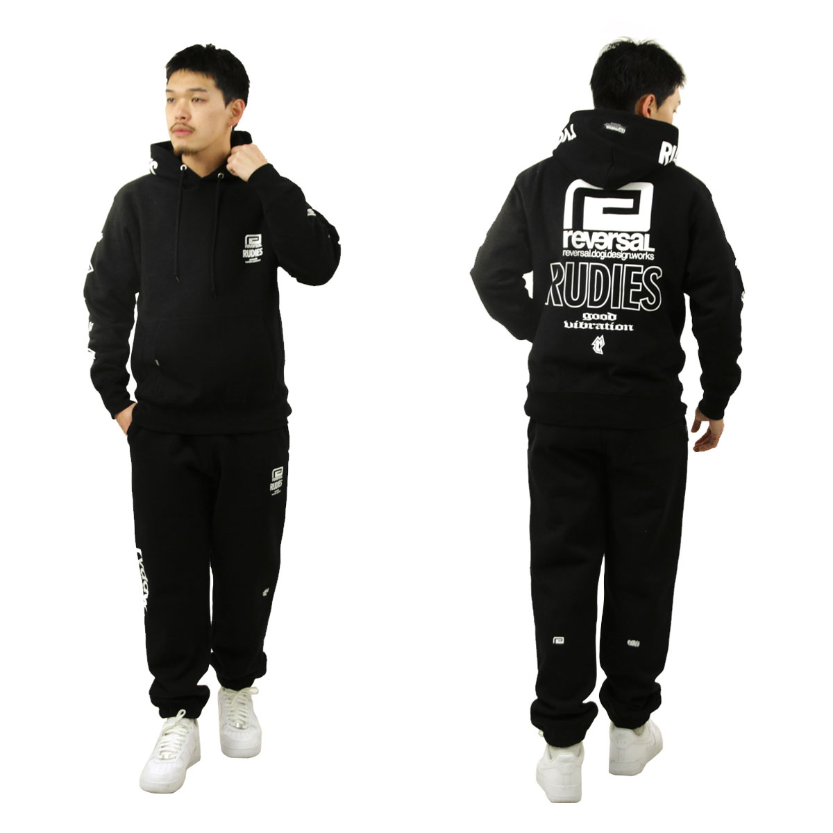 ��С����� ��� �������åȥѥ�� ��������Ź REVERSAL �롼�ǥ����� �ܥȥॹ ���󥰥ѥ�� RUDIE'S x reversal SWEAT PANTS �̎ގ׎��� rvrud402 BK BLACK A06B B1C C2D D6E E13F
