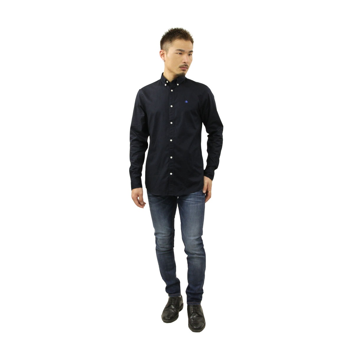 �����å�����ɥ����� ����� ��� ��������Ź SCOTCH��SODA Ĺµ����� �ܥ�������󥷥�� BASIC OXFORD ORGANIC COTTON REGULAR FIT SHIRT 165315 0002 51450 78 NIGHT A39B B1C C1D D6E E06F