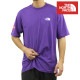 Ρե  ȾµT  THE NORTH FACE 롼ͥå   AXYS SHORT SLEEVE TEE T-SHIRT NF0A89FY NL4 PEAK PURPLE