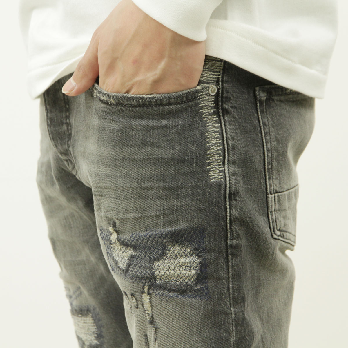 �����å�����ɥ����� ��� ������ ��������Ź SCOTCH&SODA �ǥ˥� �����ѥ� RALSTON REGULAR SLIM JEANS PANTS M 180374 030 35503 07 SHORESIDE REPAIR A39B B1C C2D D1E E02F