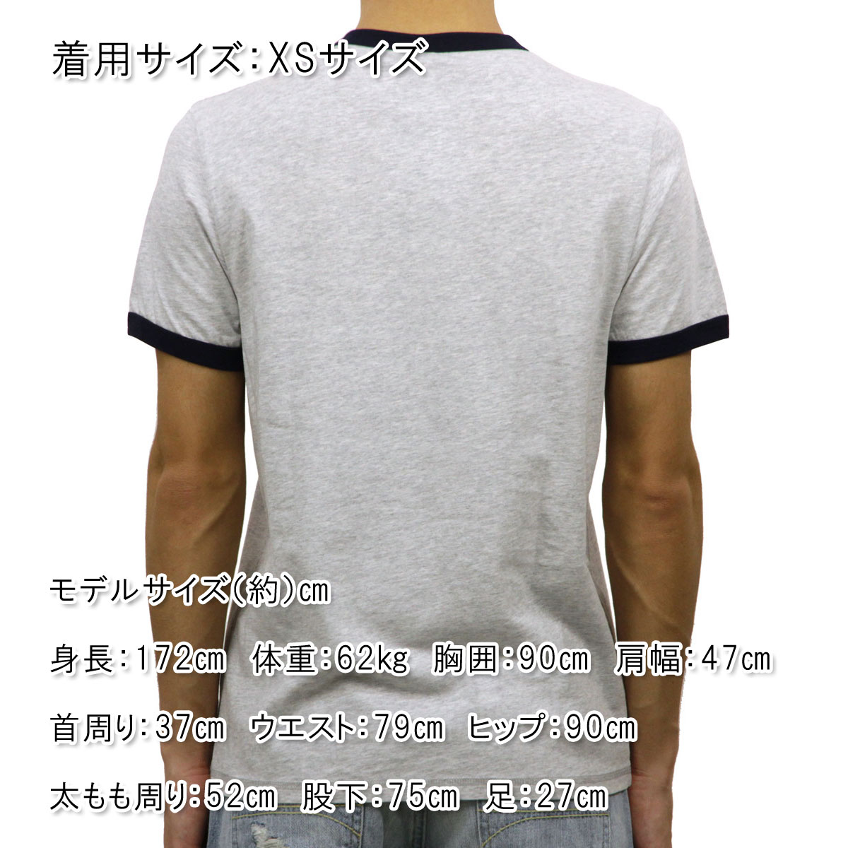 �ե�󥯥�� �ޡ������ T����� ��������Ź FRANKLIN��MARSHALL ȾµT����� ���롼�ͥå�  RINGER TEE LIGHT GREY MELANGE TSMF192AM 45181 4015 A61B B1C C1D D1E E02F