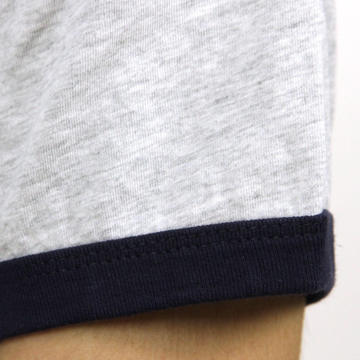 �ե�󥯥�� �ޡ������ T����� ��������Ź FRANKLIN��MARSHALL ȾµT����� ���롼�ͥå�  RINGER TEE LIGHT GREY MELANGE TSMF192AM 45181 4015 A61B B1C C1D D1E E02F