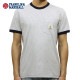 �ե�󥯥�� �ޡ������ T����� ��������Ź FRANKLIN��MARSHALL ȾµT����� ���롼�ͥå�  RINGER TEE LIGHT GREY MELANGE TSMF192AM 45181 4015 A61B B1C C1D D1E E02F