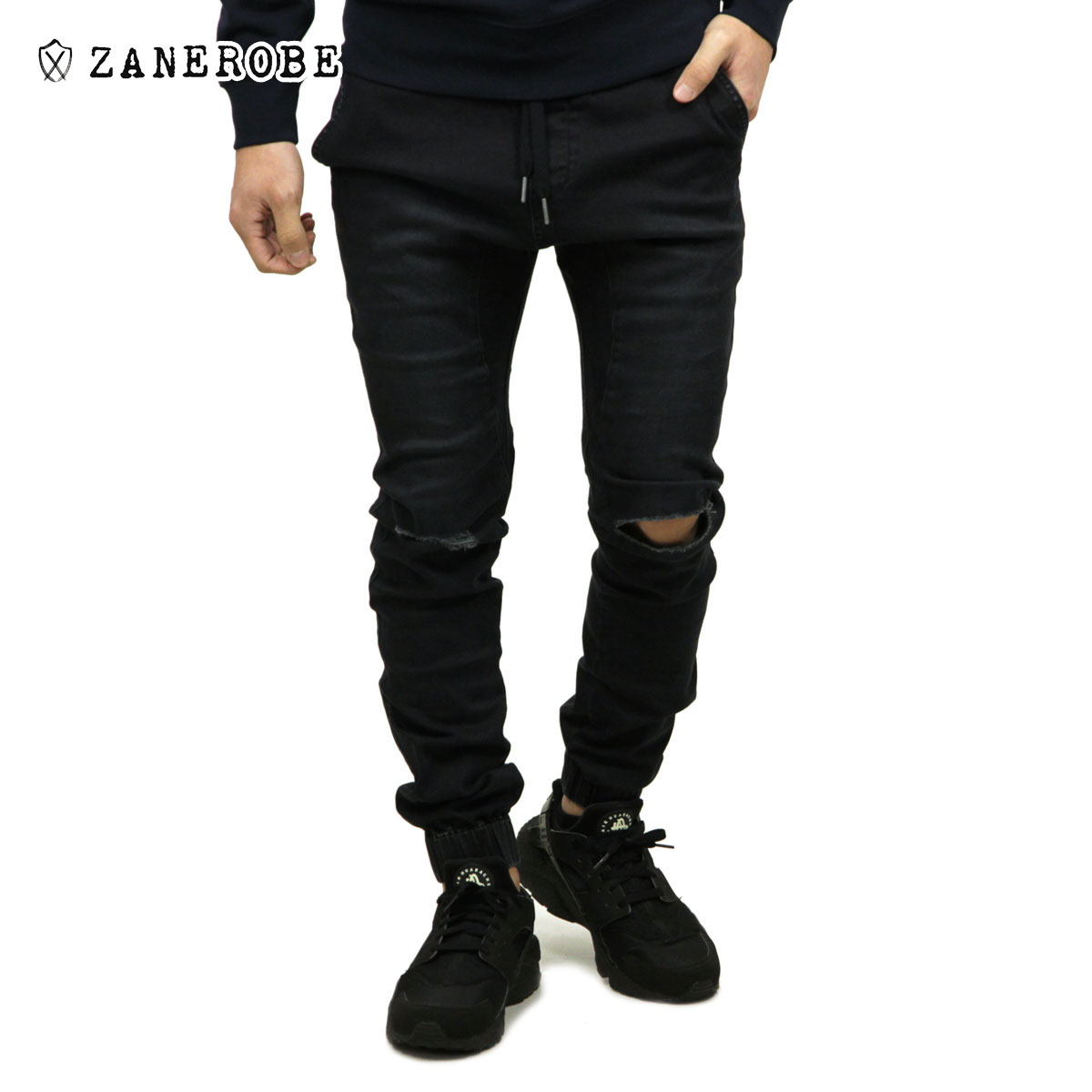 ��������� ZANEROBE ��������Ź ��� �ǥ˥� ���祬���ѥ�� SURESHOT DENIM JOGGER PANTS SMOKEY BLACK 724-MAK A13B B1C C2D D1E E13F