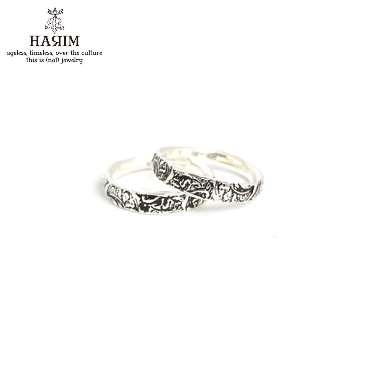 �ϥ�� HARIM ��������Ź ���� ��� ARABESQU DOUBLE RING SILVER HRR010SV A82B B3C C3D D8E E32F