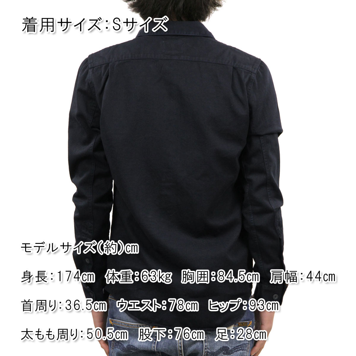 ̡ǥ   Ź Nudie Jeans Ĺµ  HENRY LONG SLEEVE SHIRT NAVY B25 140501 A62B B1C C1D D6E E06F