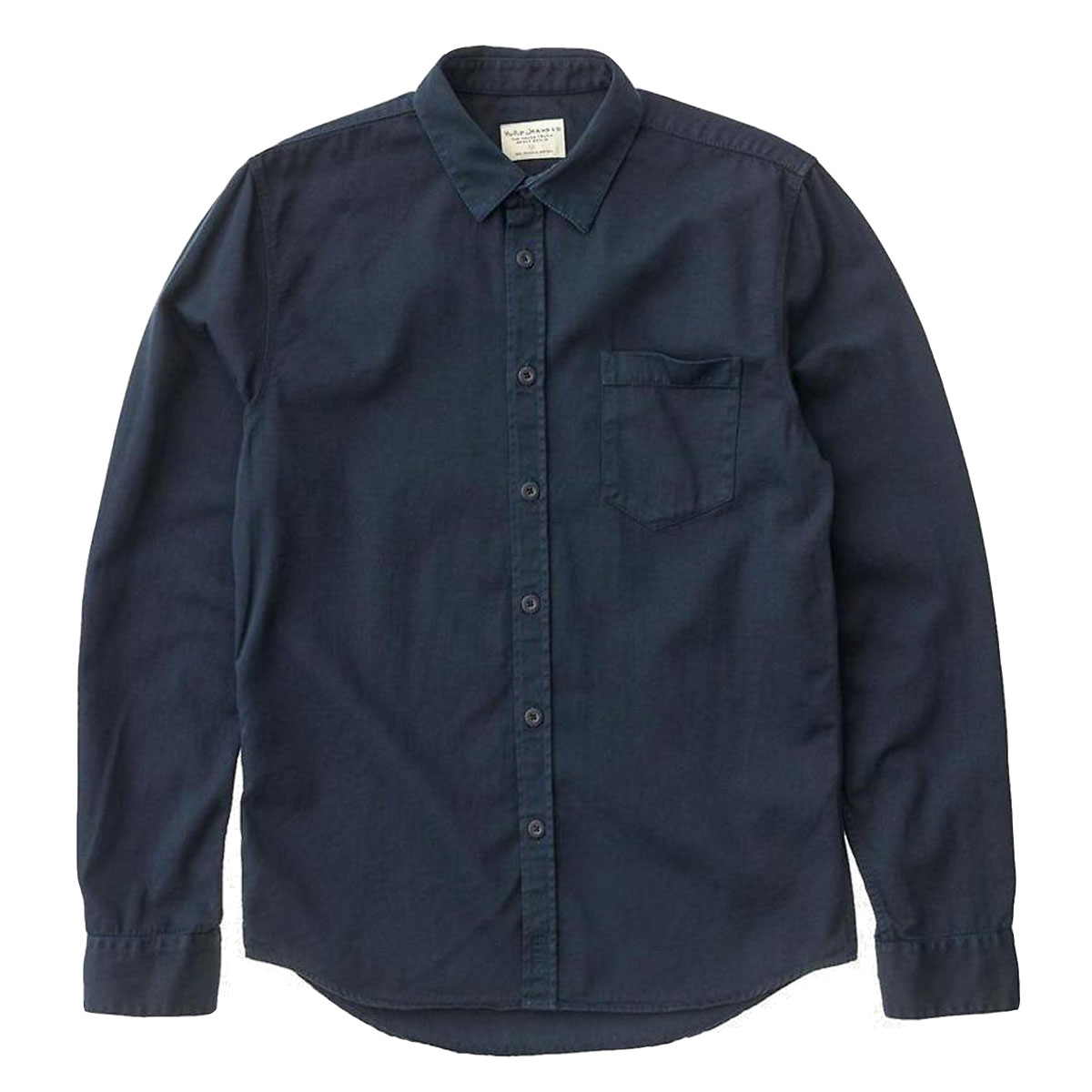 ̡ǥ   Ź Nudie Jeans Ĺµ  HENRY LONG SLEEVE SHIRT NAVY B25 140501 A62B B1C C1D D6E E06F