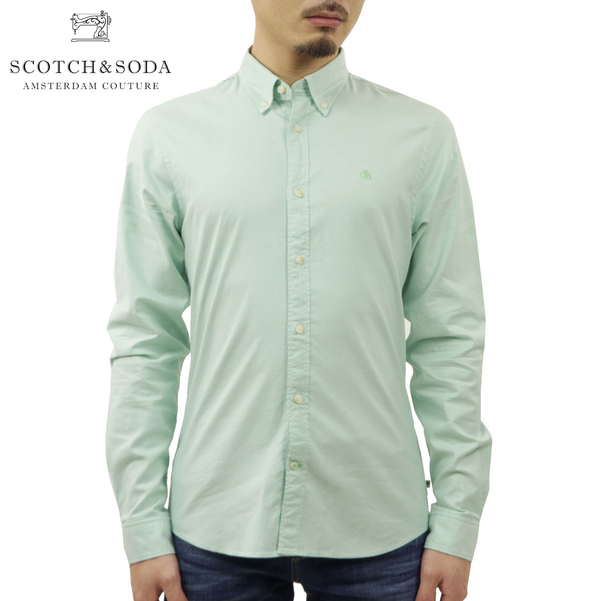 �����å�����ɥ����� ����� ��� ��������Ź SCOTCH��SODA Ĺµ����� �ܥ�������󥷥�� SLIM FIT- OXFORD SHIRT 168642 4758 51422 52 SMASH MINT A39B B1C C1D D6E E07F
