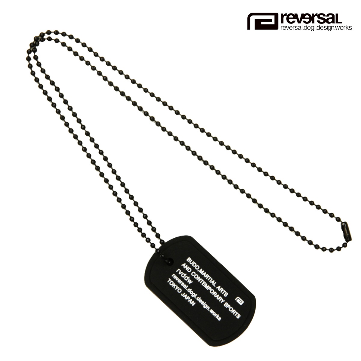 С  ǥ ɥå Ź REVERSAL ꡼ ͥå쥹 ꥳ SILICON DOGTAG rv23aw708 BK BLACK A06B B3C C3D D8E E00F