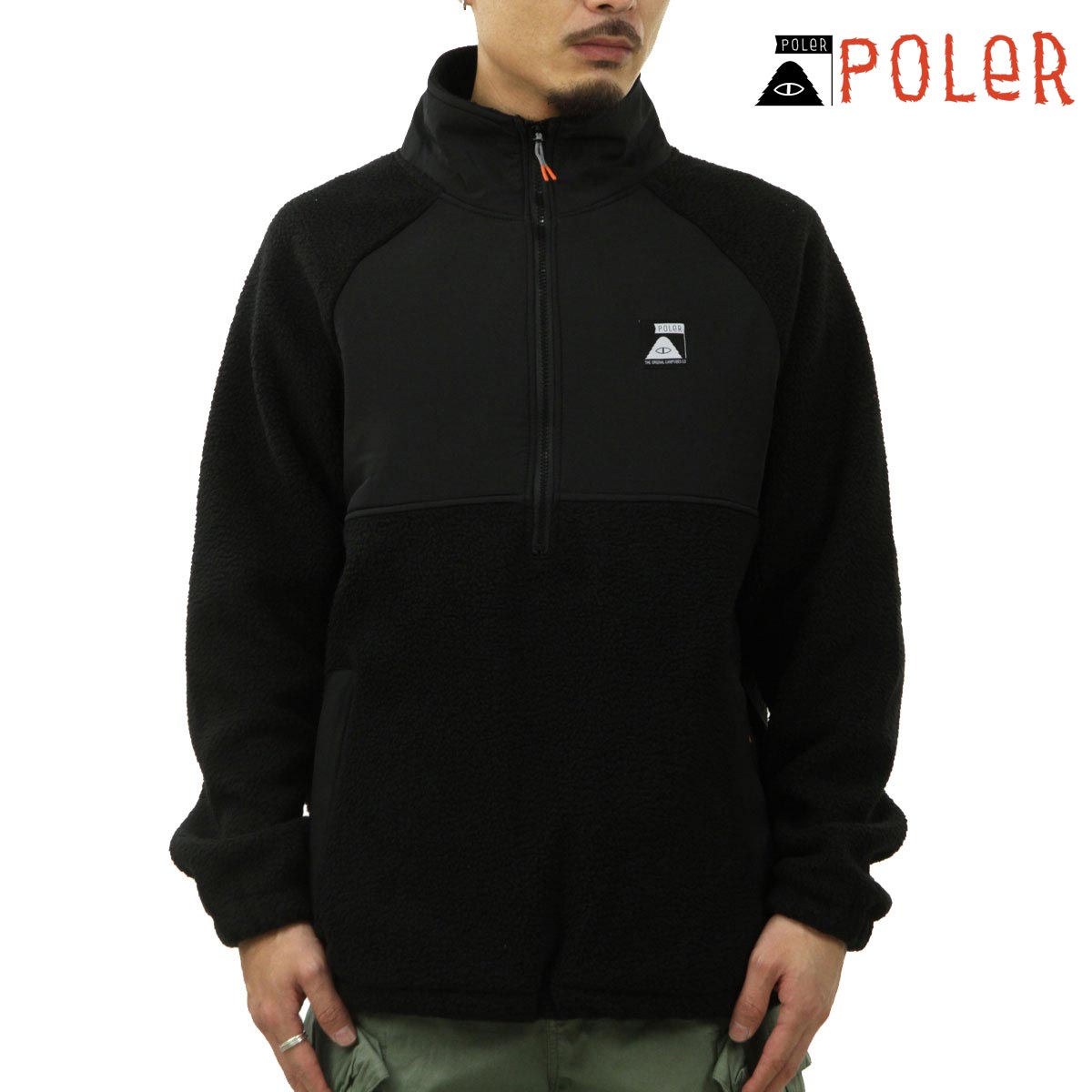 ݡ顼  ե꡼㥱å Ź POLER Υå㥱å  CAMP SHERPA ANORAK 233APM6104 BLACK