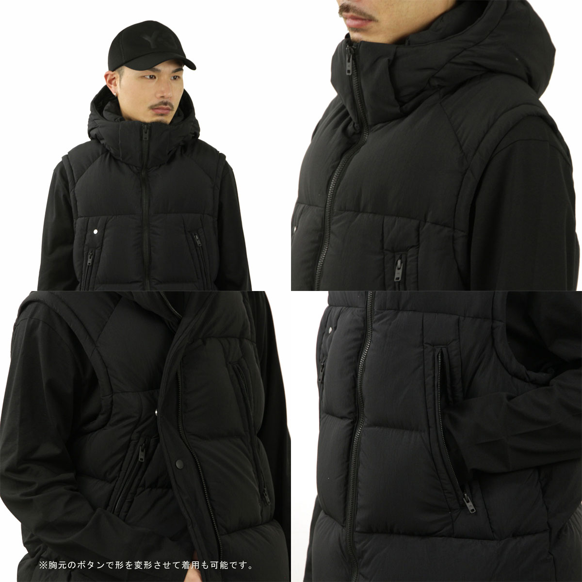 磻꡼  ٥  Y-3  åץå PUFF VEST IL2035 BLACK