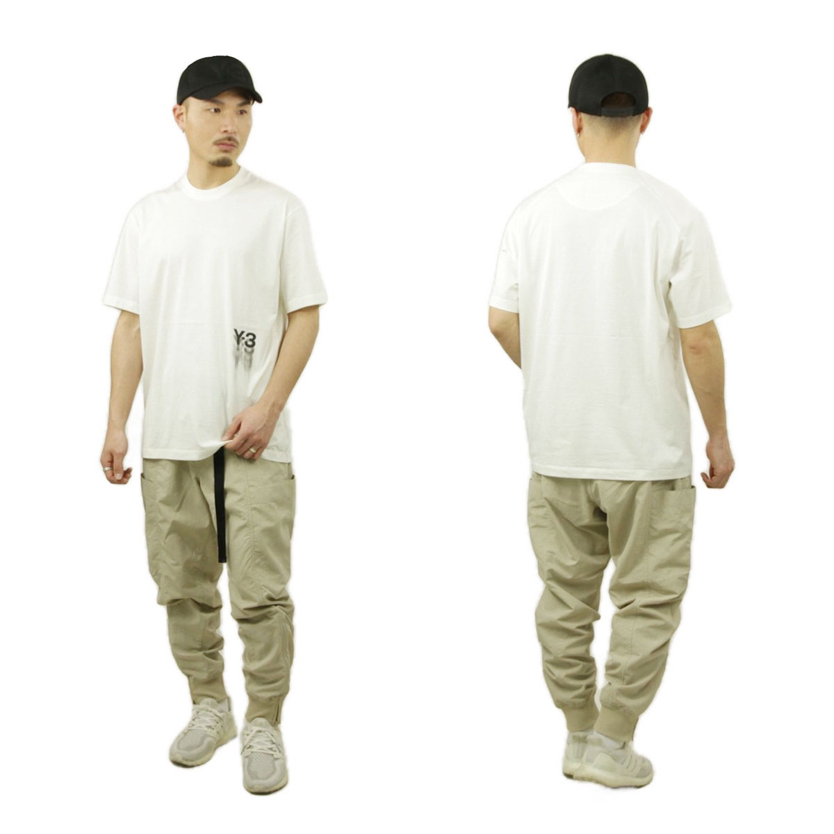 磻꡼  ȾµT  Y-3 롼ͥå åȥ  GFX SS TEE IZ3123 OFF WHITE