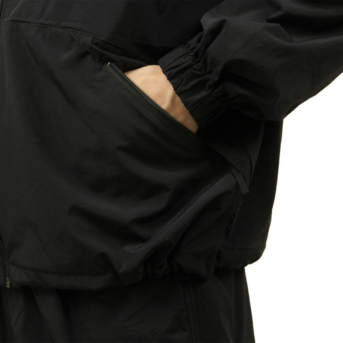 �ݡ��顼 ��� �ʥ����󥸥㥱�å� ��������Ź POLER �������� ���㥱�å� SHIRRING NYLON JACKET BLACK MCV0001