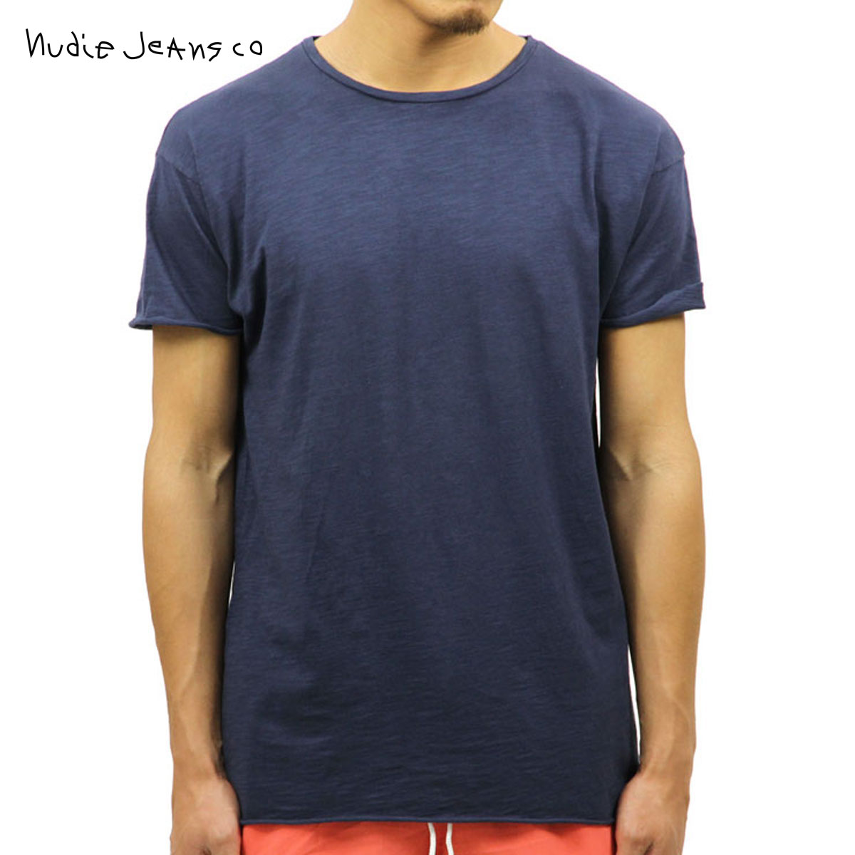 ̡ǥ T Ź Nudie Jeans ȾµT  Raw Hem T-Shirt Blue Mirage 131274 A62B B1C C1D D1E E06F