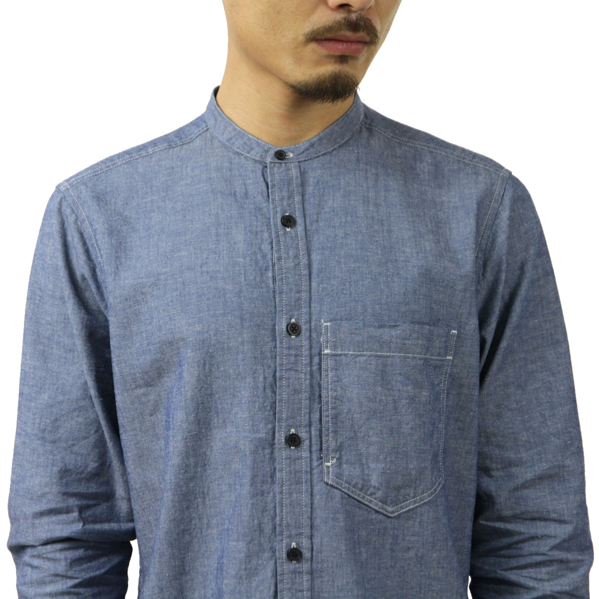 �����å�����ɥ����� ����� ��� ��������Ź SCOTCH��SODA �Х�ɥ��顼����� AMS BLAUW - GRANDAD SHIRT IN SPECIAL BLEND D INDIGO 162703 0089 41418 76 A39B B1C C1D D6E E07F