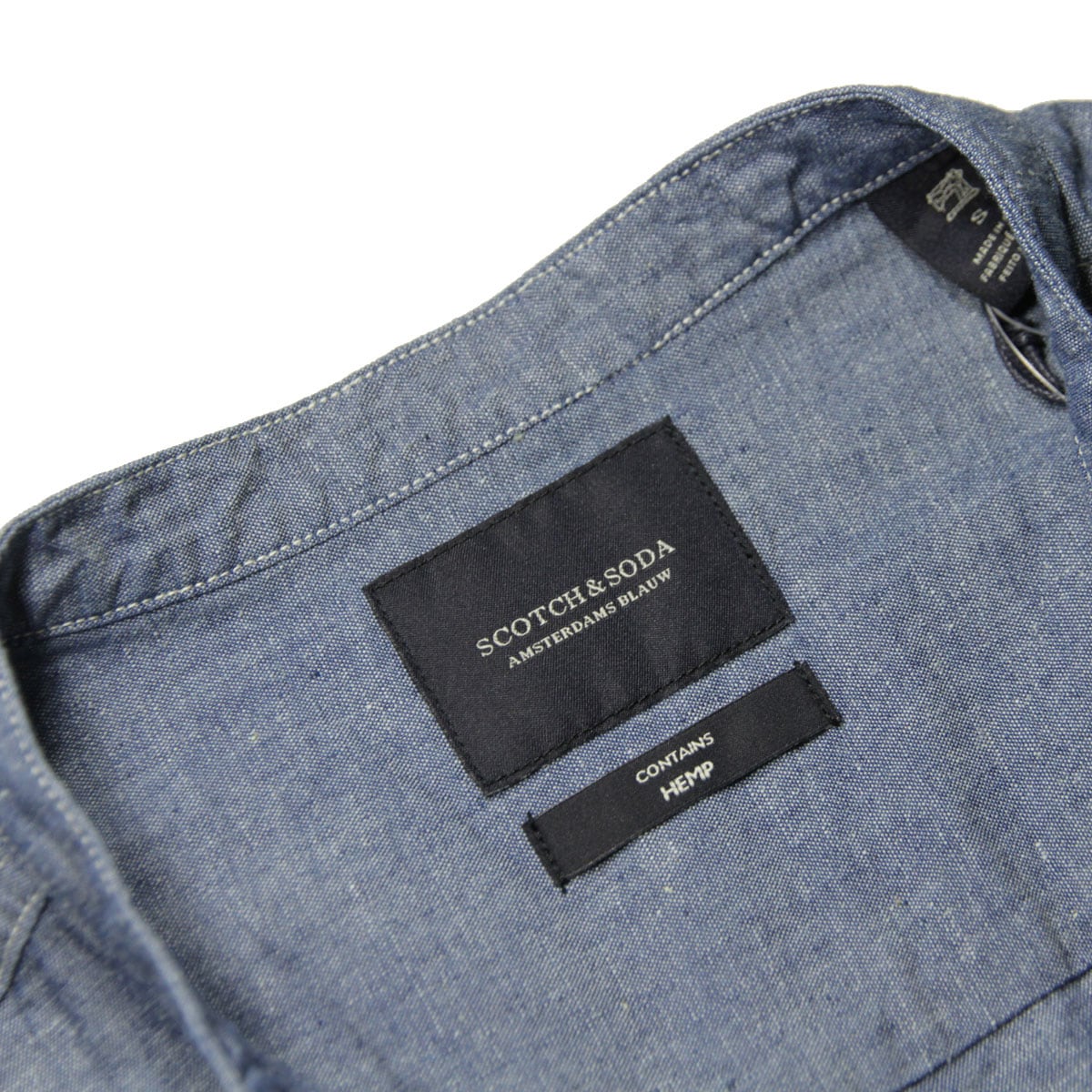 �����å�����ɥ����� ����� ��� ��������Ź SCOTCH��SODA �Х�ɥ��顼����� AMS BLAUW - GRANDAD SHIRT IN SPECIAL BLEND D INDIGO 162703 0089 41418 76 A39B B1C C1D D6E E07F