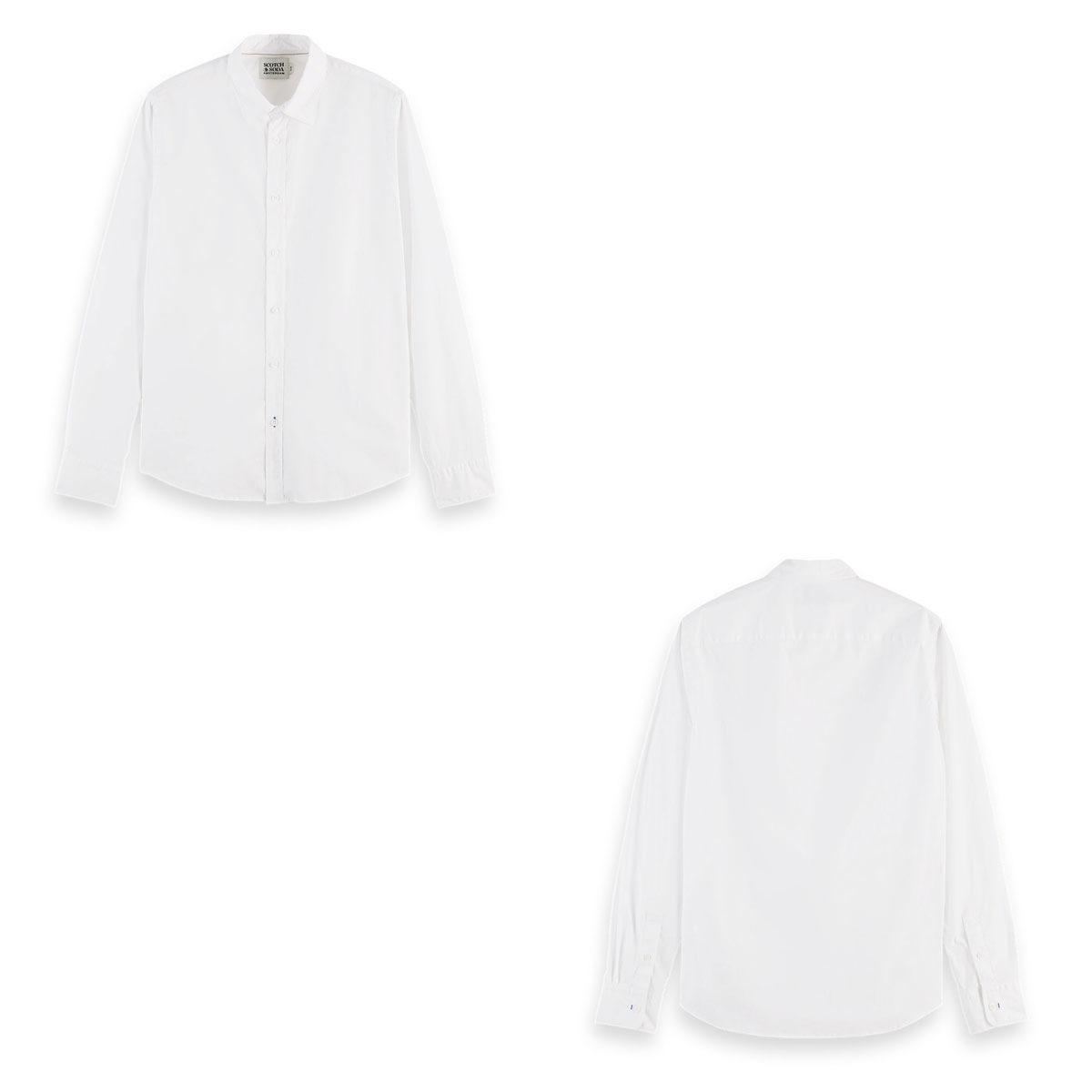 �����å�����ɥ����� ����� ��� ��������Ź SCOTCH��SODA �磻����� Ĺµ����� �ɥ쥹����� BASIC ORGANIC COTTON ELASTANE SLIM FIT SHIRTS 165316 0006 51451 00 WHITE A39B B1C C1D D6E E01F