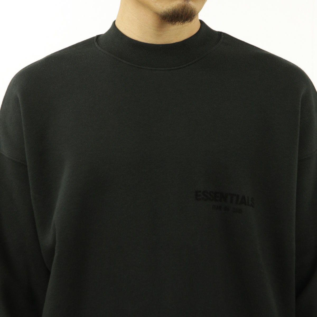 �ե������֥��å� fog essentials �������å� ��� ������ FEAR OF GOD ���å��󥷥�륺 ���� ���롼�ͥå� �ȥ졼�ʡ� FOG - FEAR OF GOD ESSENTIALS LOGO CREW SWEAT FLEECE SHIRTS BLACK AA5B B1C C1D D5E E13F
