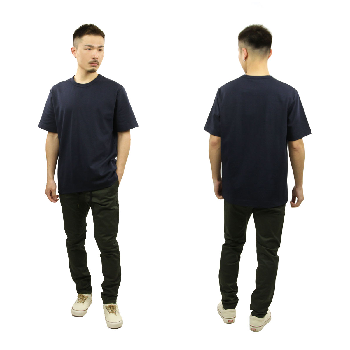 ����Х��� ��� ȾµT����� ��������Ź elvine ����ץ� ���롼�ͥå� HADAR DOUBLE FACED JERSEY T-SHIRT 330733 812 INDIGO NOIR A91B B1C C1D D1E E06F