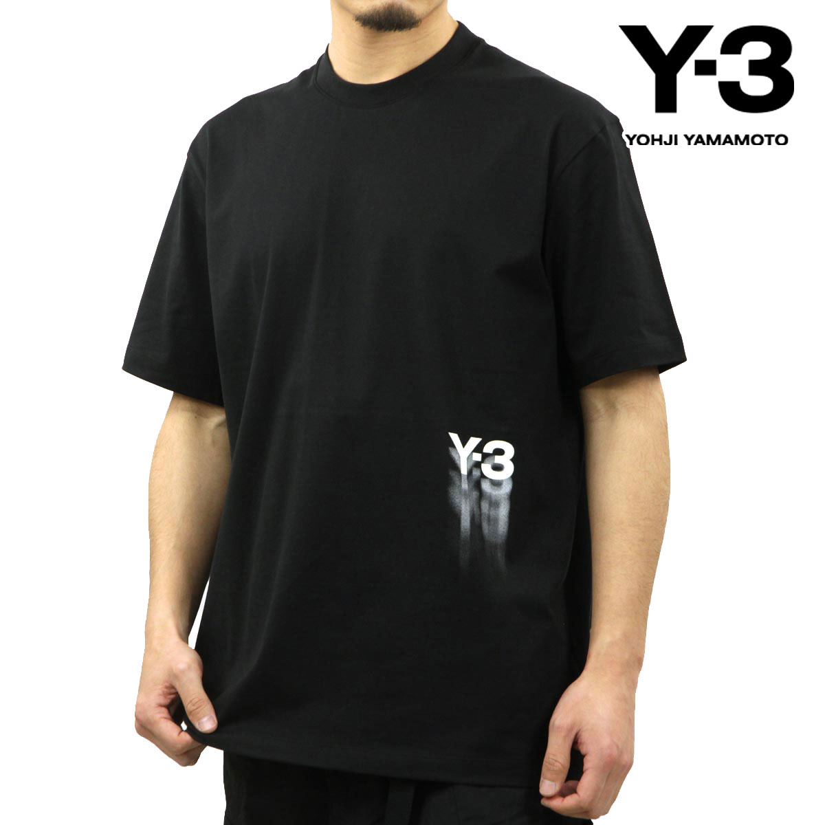 磻꡼  ȾµT  Y-3 롼ͥå åȥ  GFX SS TEE IZ3124 BLACK