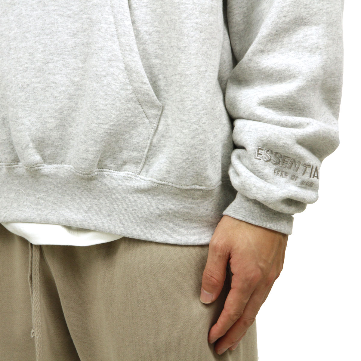 �ե������֥��å� fog essentials �ѡ����� ��� ������ FEAR OF GOD �ץ륪���С��ѡ����� FOG - FEAR OF GOD ESSENTIALS PULLOVER HOODIE HEATHER GREY AA5B B1C C1D D5E E02