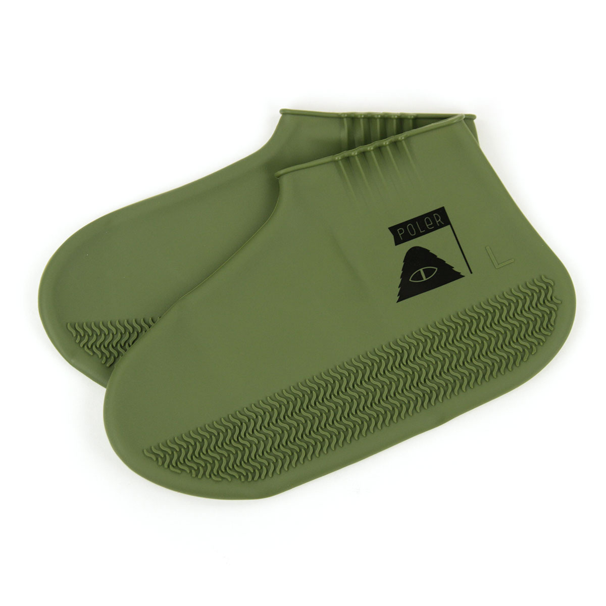 �ݡ��顼 ���塼�����С� ��������Ź POLER �쥤�󥷥塼�����С� �ɿ� ���ꥳ�󥷥塼�����С� SILICON RAIN SHOES COVER��M��22cm��25cm ��L��25��28cm 55400002-OLV OLIVE A79B B3C C3D D2E E08F