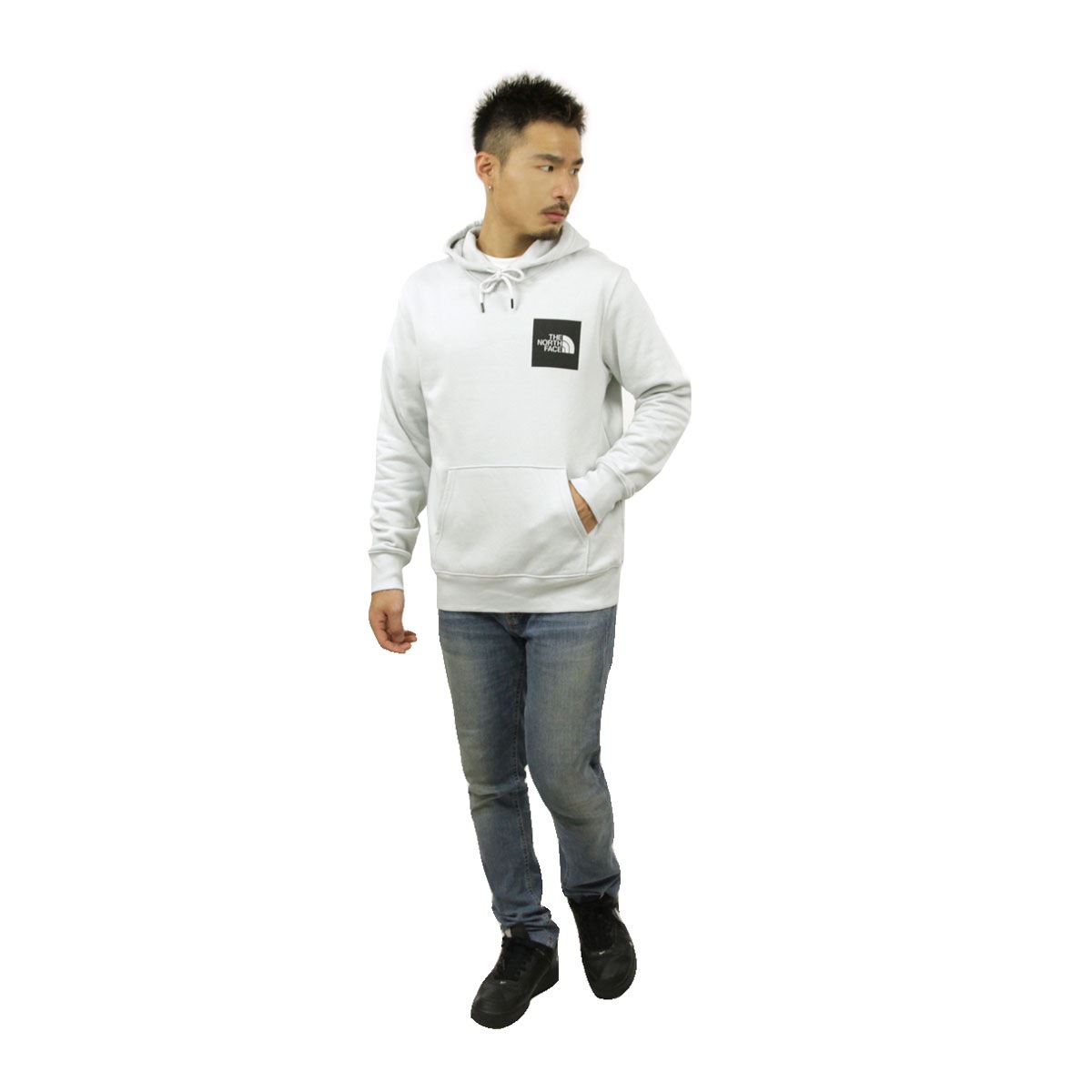 Ρե ѡ   THE NORTH FACE ץ륪Сѡ FINE HOODIE NF0A55UV TIN GREY A14B B1C C1D D5E E02F