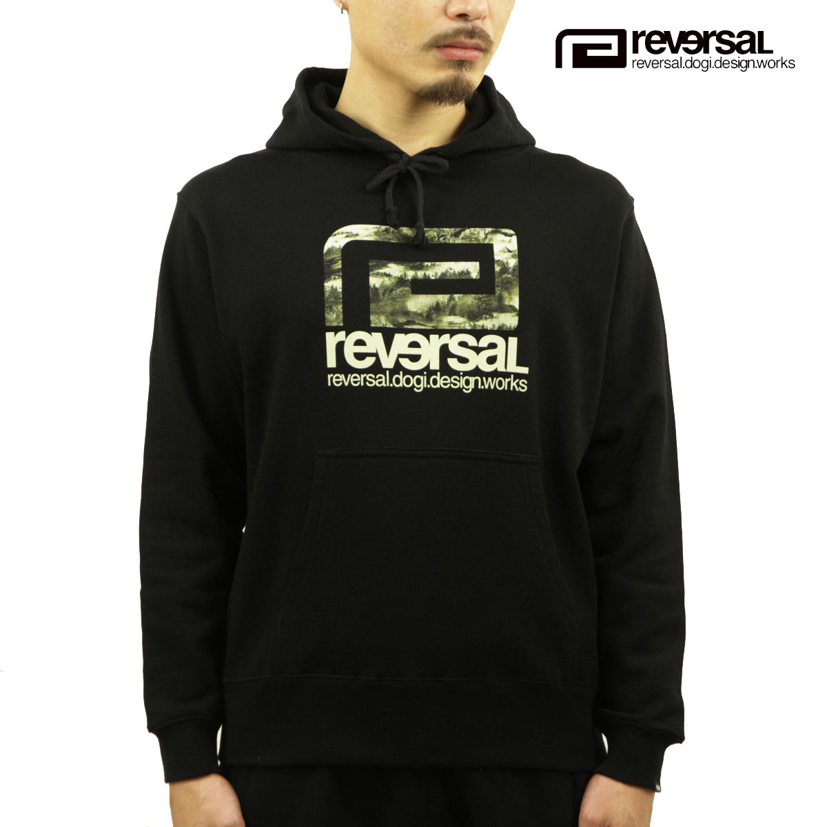 ��С����� �ѡ����� ��� ��������Ź REVERSAL rvddw �ץ륪���С��ѡ����� CONTROL BIG MARK HOODIE RV22AW201 BLACK A06B B1C C1D D5E E13F