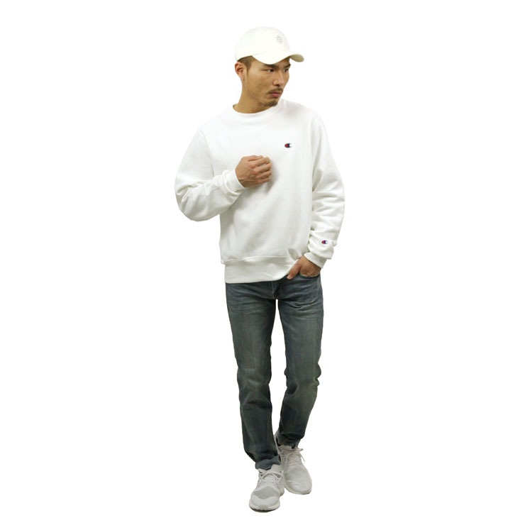 �����ԥ��� CHAMPION ������ ��� ��С����������� �������å� REVERSE WEAVE HEAVYWEIGHT 12oz CREW SWEAT GF70 WHITE AA4B B1C C1D D5E E01F