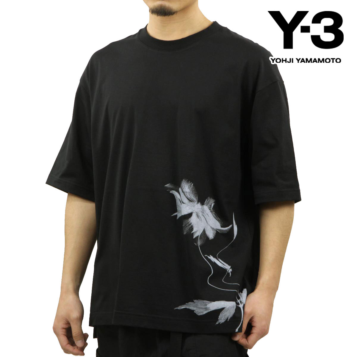 磻꡼  ȾµT  Y-3 롼ͥå åȥ GXS SS TEE 2 IN4349 BLACK