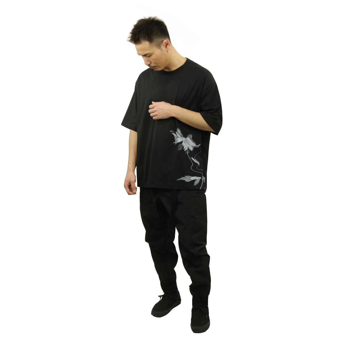 磻꡼  ȾµT  Y-3 롼ͥå åȥ GXS SS TEE 2 IN4349 BLACK